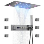 Thermostatic Solid Brass Shower Valve (Water-Powered LED Display)