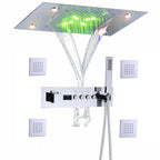 Thermostatic Solid Brass Shower Valve (Water-Powered LED Display)