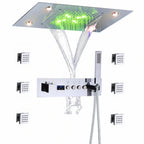 Thermostatic Solid Brass Shower Valve (Water-Powered LED Display)