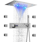 Thermostatic Solid Brass Shower Valve (Water-Powered LED Display)