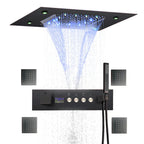 Thermostatic Solid Brass Shower Valve (Water-Powered LED Display)