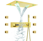Thermostatic Solid Brass Shower Valve (Water-Powered LED Display)
