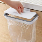 Tool-Free Over-Cabinet Trash Bag Holder
