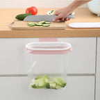 Tool-Free Over-Cabinet Trash Bag Holder