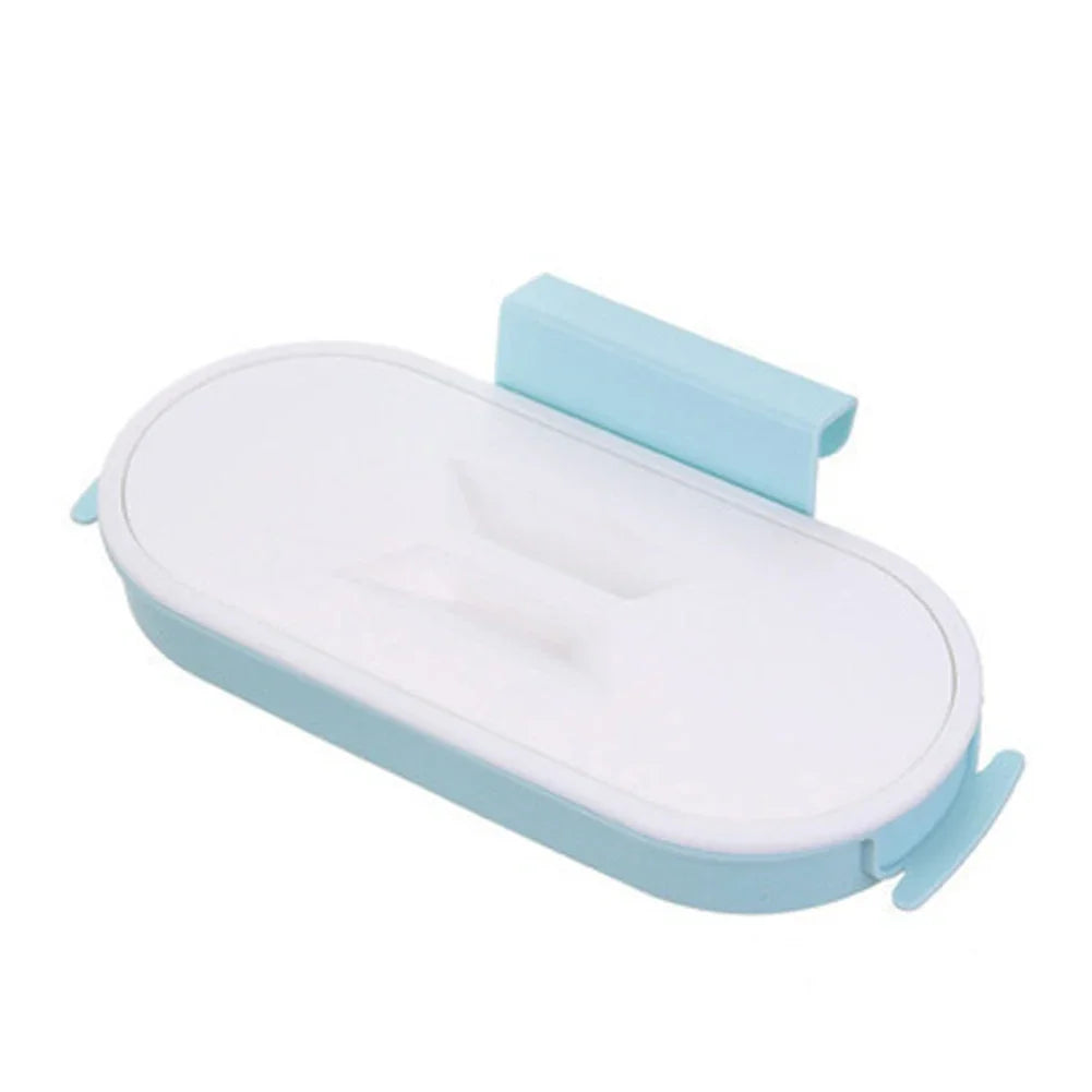 Tool-Free Over-Cabinet Trash Bag Holder