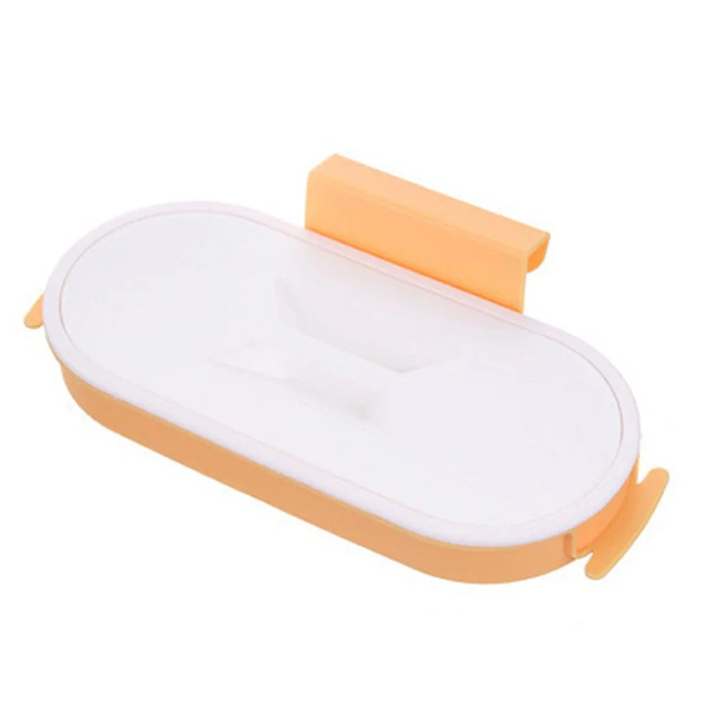 Tool-Free Over-Cabinet Trash Bag Holder