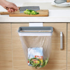 Tool-Free Over-Cabinet Trash Bag Holder