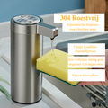 Touchless Infrared Sensor Stainless Steel Soap Dispenser (270 ml, Rechargeable)