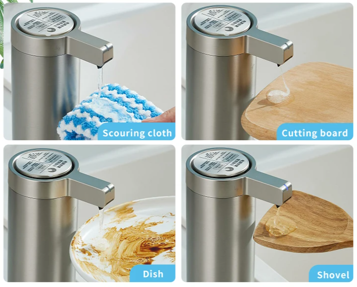 Touchless Infrared Sensor Stainless Steel Soap Dispenser (270 ml, Rechargeable)