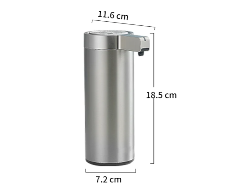 Touchless Infrared Sensor Stainless Steel Soap Dispenser (270 ml, Rechargeable)