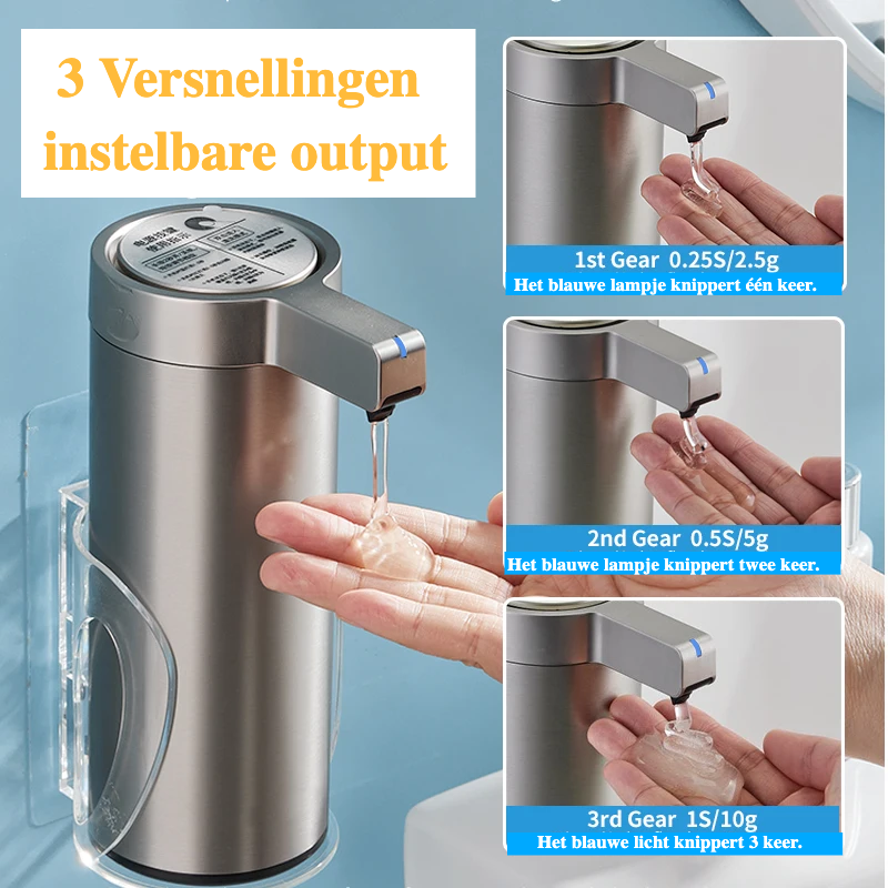 Touchless Infrared Sensor Stainless Steel Soap Dispenser (270 ml, Rechargeable)
