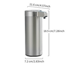 Touchless Infrared Sensor Stainless Steel Soap Dispenser (270 ml, Rechargeable)