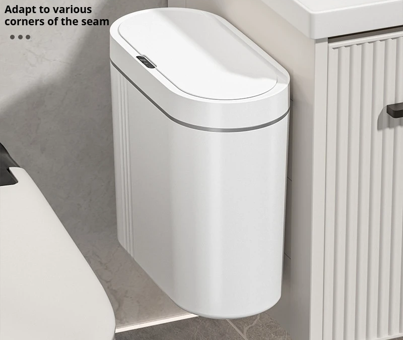 Touchless Sensor Wall-Mount Trash Can (9L)