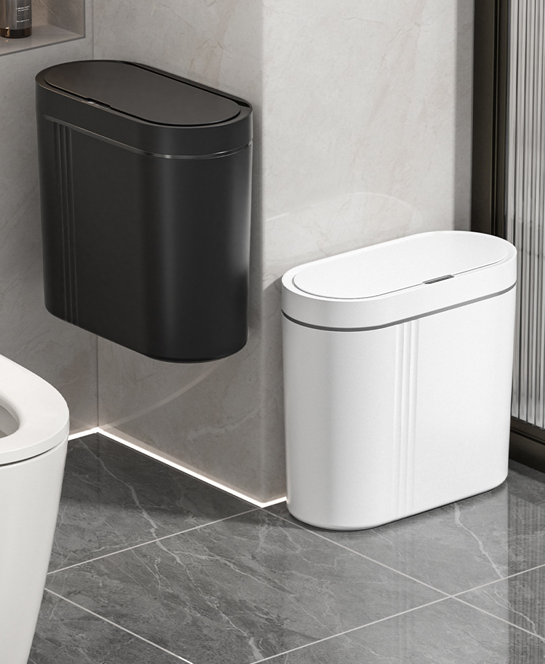 Touchless Sensor Wall-Mount Trash Can (9L)