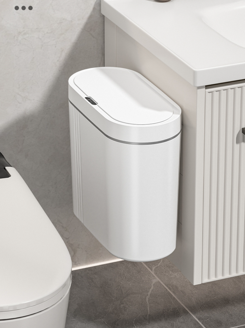 Touchless Sensor Wall-Mount Trash Can (9L)