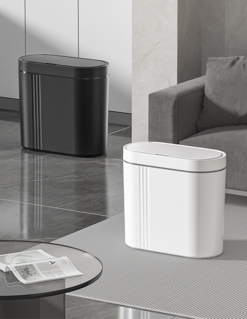 Touchless Sensor Wall-Mount Trash Can (9L)