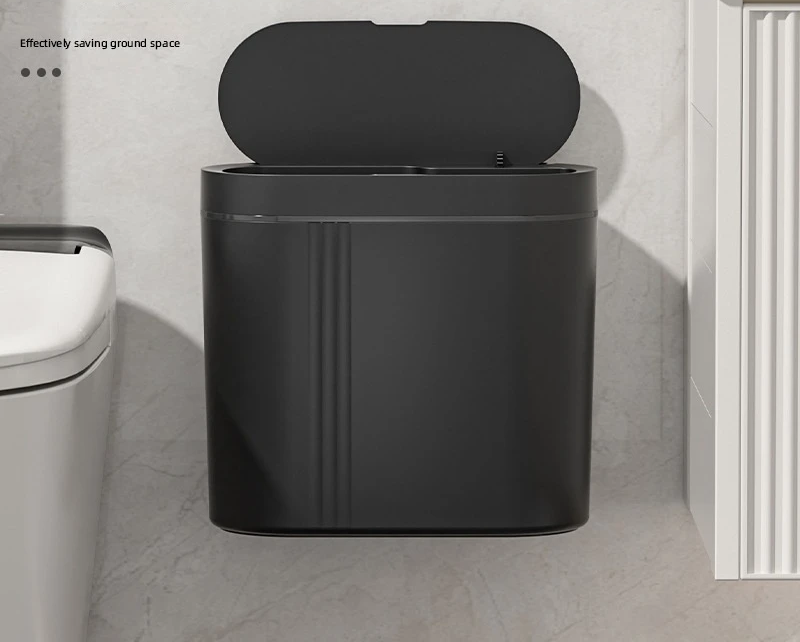 Touchless Sensor Wall-Mount Trash Can (9L)
