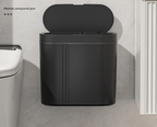 Touchless Sensor Wall-Mount Trash Can (9L)