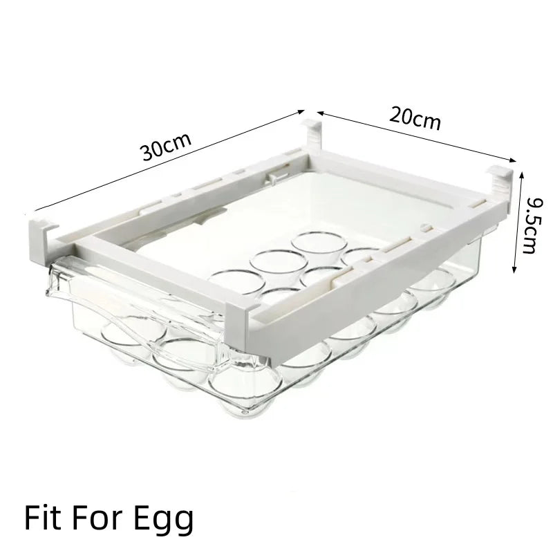 Transparent Under-Shelf Refrigerator Drawer