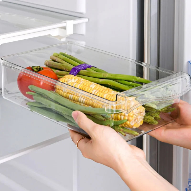 Transparent Under-Shelf Refrigerator Drawer