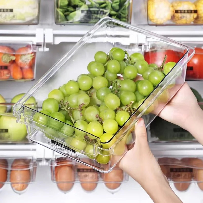 Transparent Under-Shelf Refrigerator Drawer