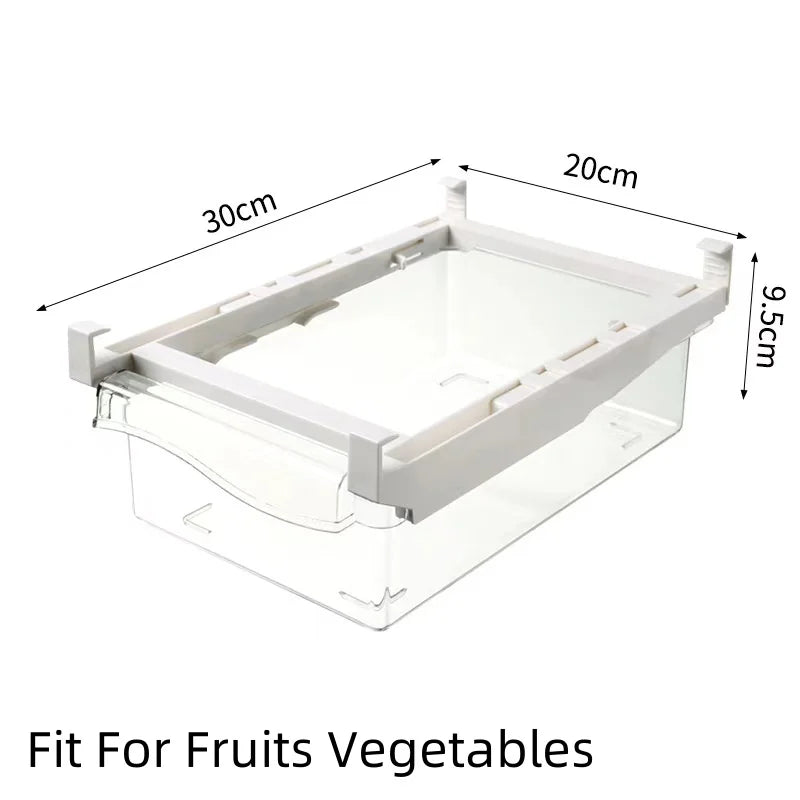 Transparent Under-Shelf Refrigerator Drawer