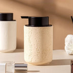 Travertine-Look Refillable Foaming Soap Dispenser