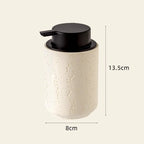 Travertine-Look Refillable Foaming Soap Dispenser