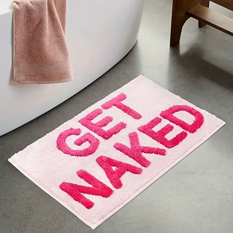 Tufted Non-Slip Polyester Bath Rug (Machine Washable)