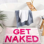 Tufted Non-Slip Polyester Bath Rug (Machine Washable)
