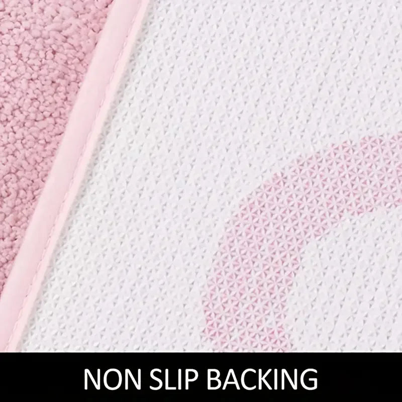 Tufted Non-Slip Polyester Bath Rug (Machine Washable)
