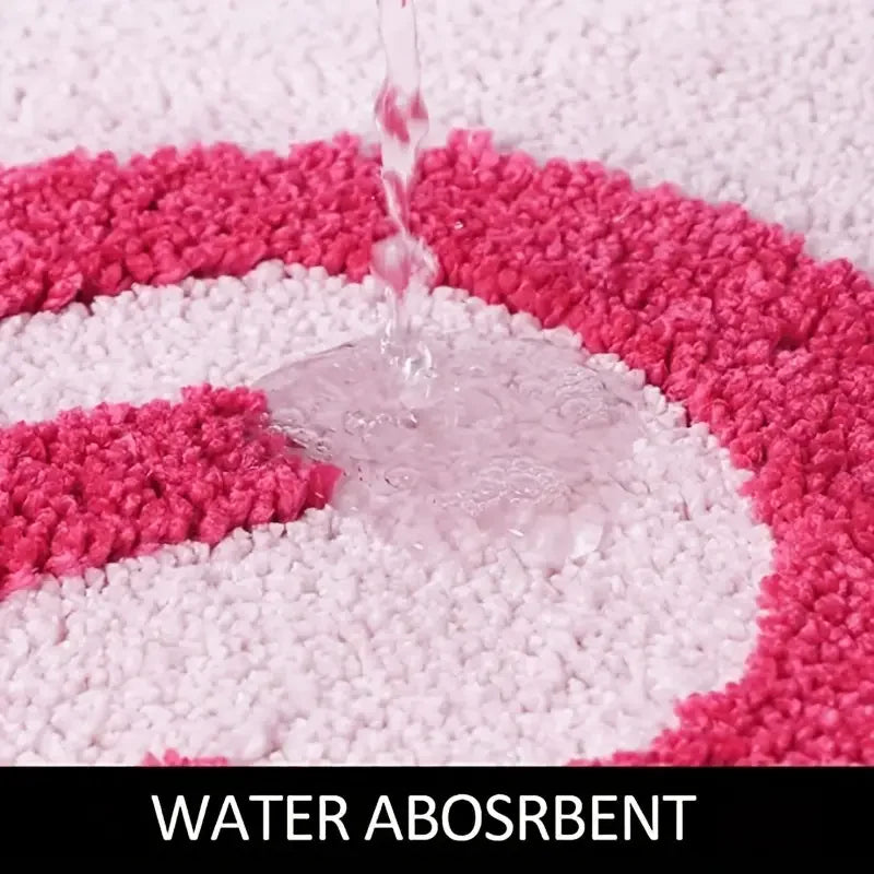 Tufted Non-Slip Polyester Bath Rug (Machine Washable)