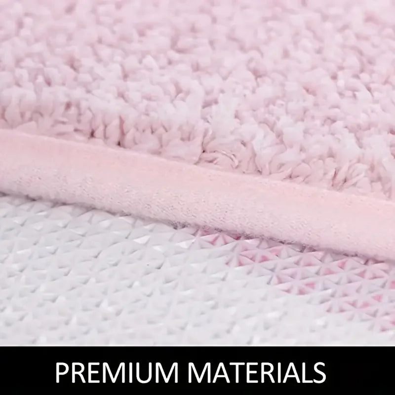 Tufted Non-Slip Polyester Bath Rug (Machine Washable)