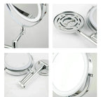 USB-C Rechargeable LED 10X Wall-Mounted Makeup Mirror