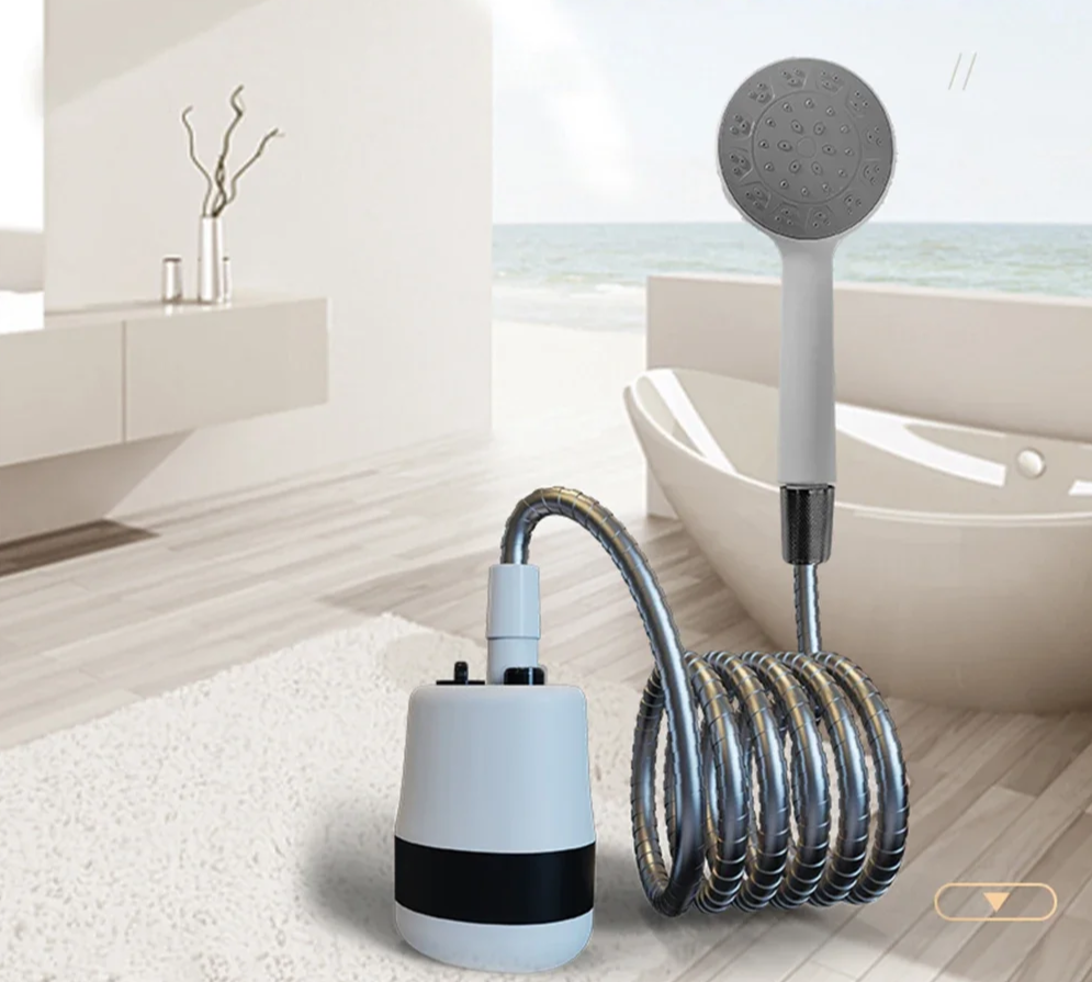 USB Rechargeable Waterproof Handheld Shower Pump