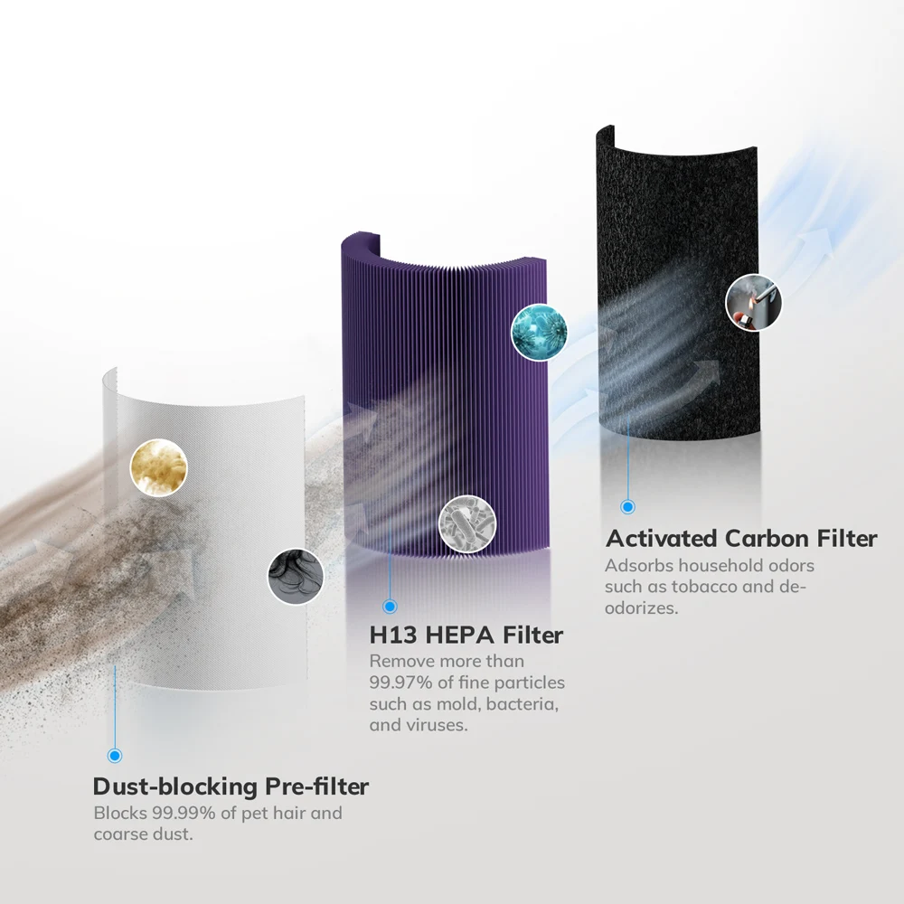 Ultra-Quiet H13 True HEPA Air Purifier & Humidifier (Up to 646 Sq Ft)