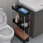 Ultra-Slim 4-Tier Rolling Storage Cart