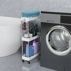 Ultra-Slim 4-Tier Rolling Storage Cart