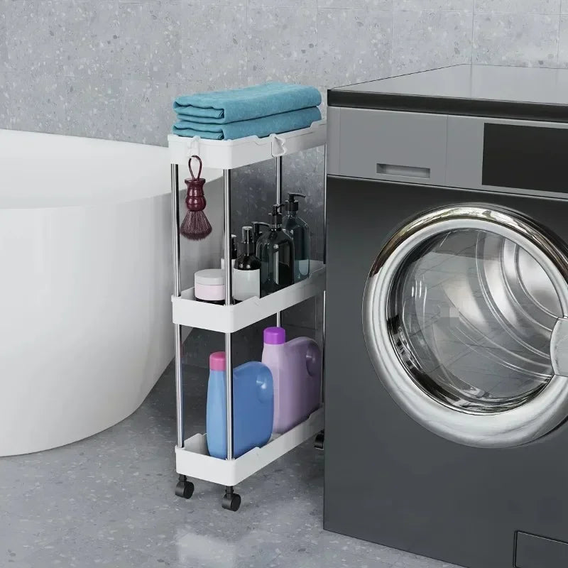 Ultra-Slim 4-Tier Rolling Storage Cart