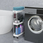 Ultra-Slim 4-Tier Rolling Storage Cart