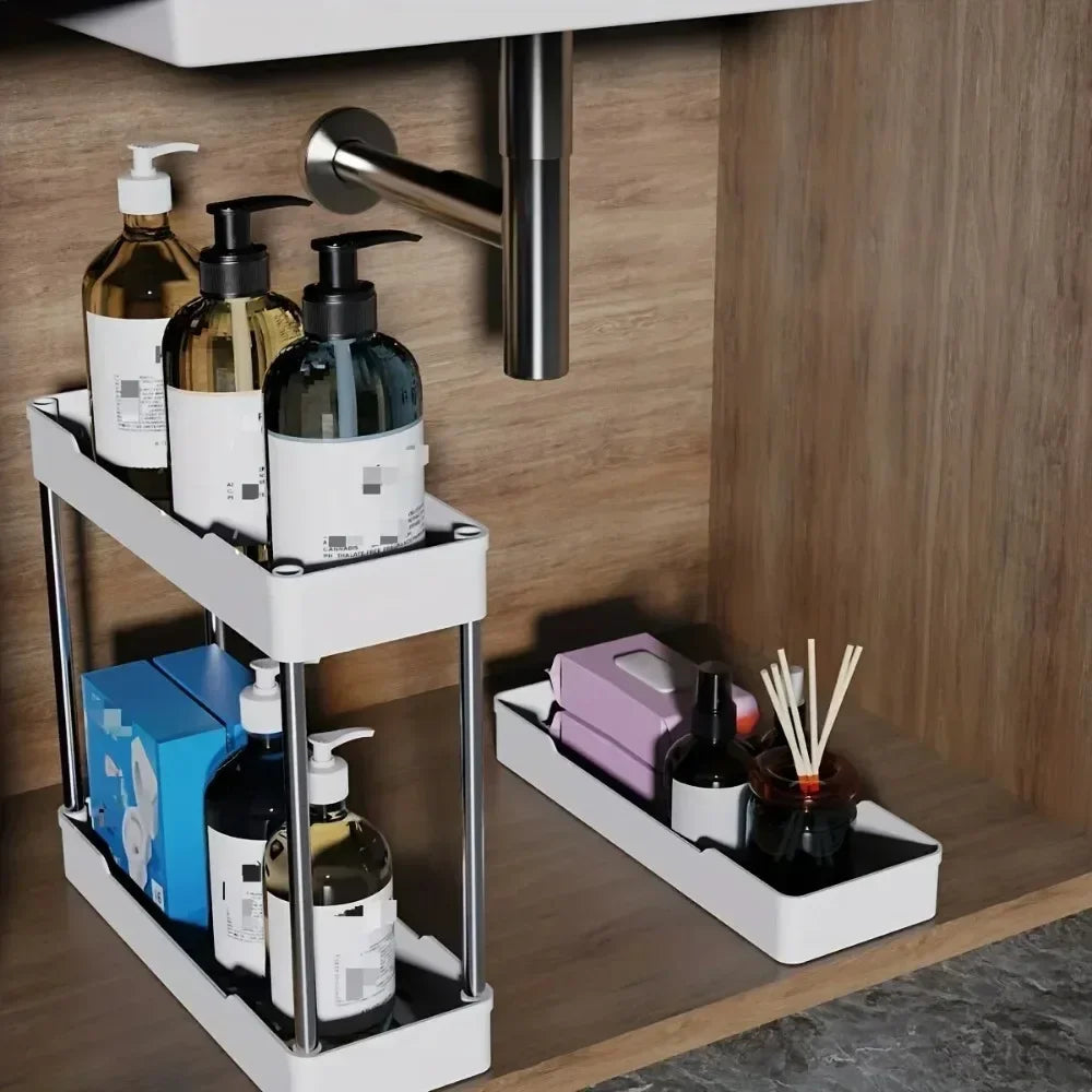 Ultra-Slim 4-Tier Rolling Storage Cart
