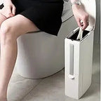 Ultra-Slim Odor-Control Bathroom Bin (4.4-Inch)