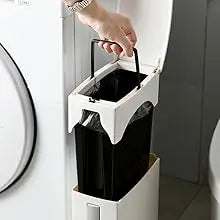 Ultra-Slim Odor-Control Bathroom Bin (4.4-Inch)