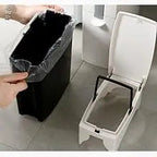 Ultra-Slim Odor-Control Bathroom Bin (4.4-Inch)