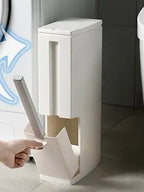 Ultra-Slim Odor-Control Bathroom Bin (4.4-Inch)