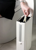 Ultra-Slim Odor-Control Bathroom Bin (4.4-Inch)
