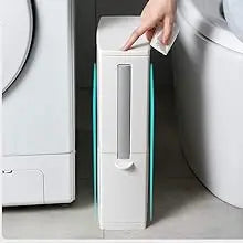 Ultra-Slim Odor-Control Bathroom Bin (4.4-Inch)