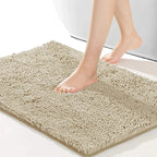 Ultra-Soft Chenille Microfiber Quick-Dry Bath Mat (Non-Slip Backing)