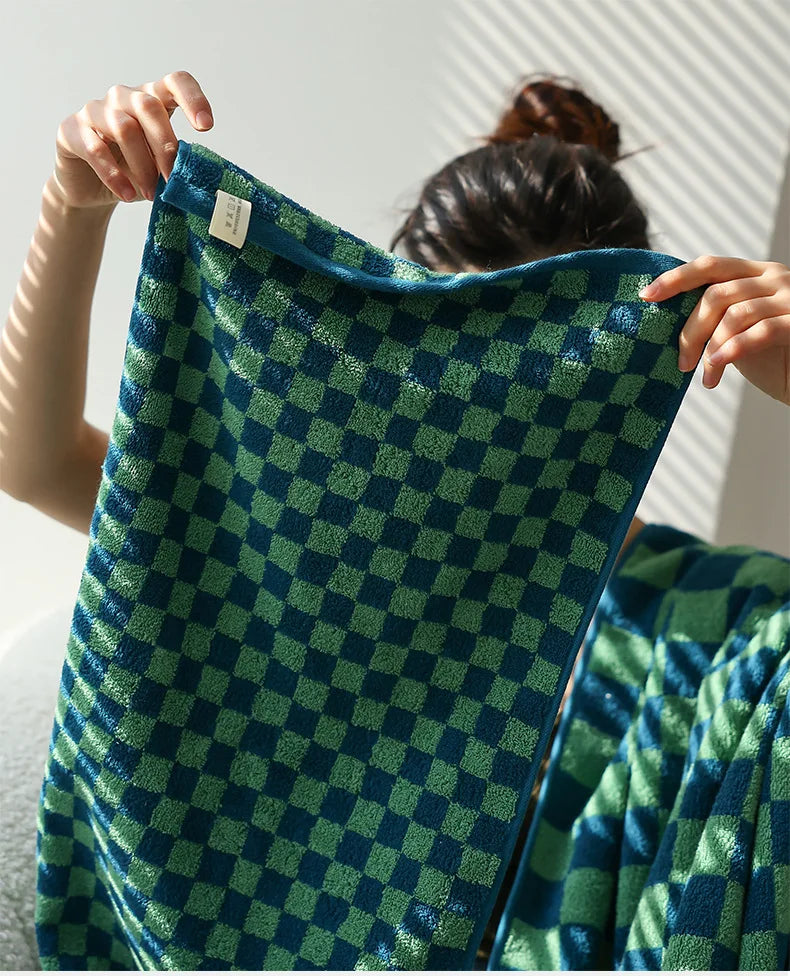 Ultra-Soft Combed Cotton Quick-Dry Towel (Striped)