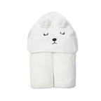 Ultra-Soft Coral Fleece Hooded Baby Towel (Machine Washable)